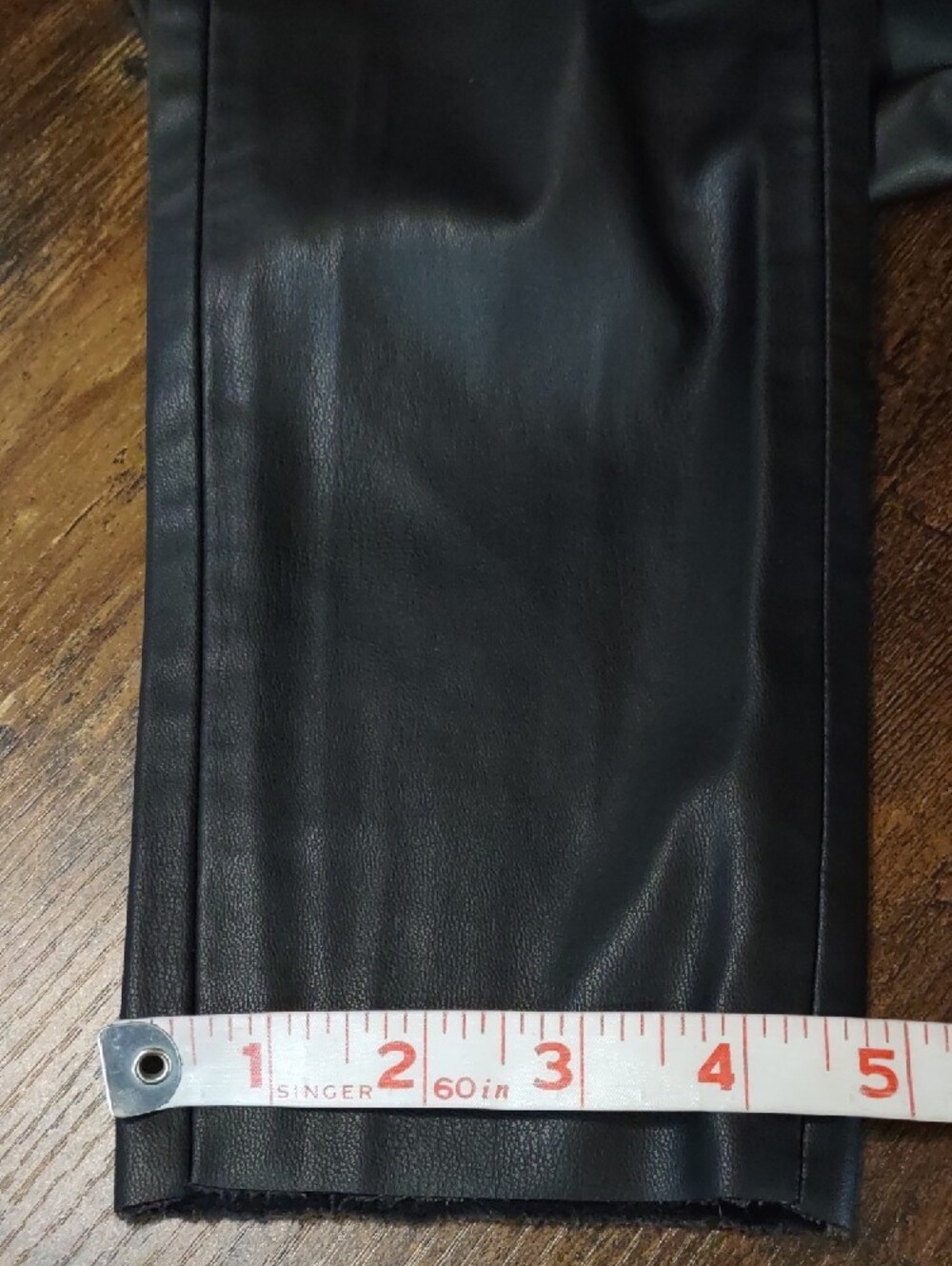 Zara Faux Leather High-Waist Tapered Pants - Picture 6 of 6